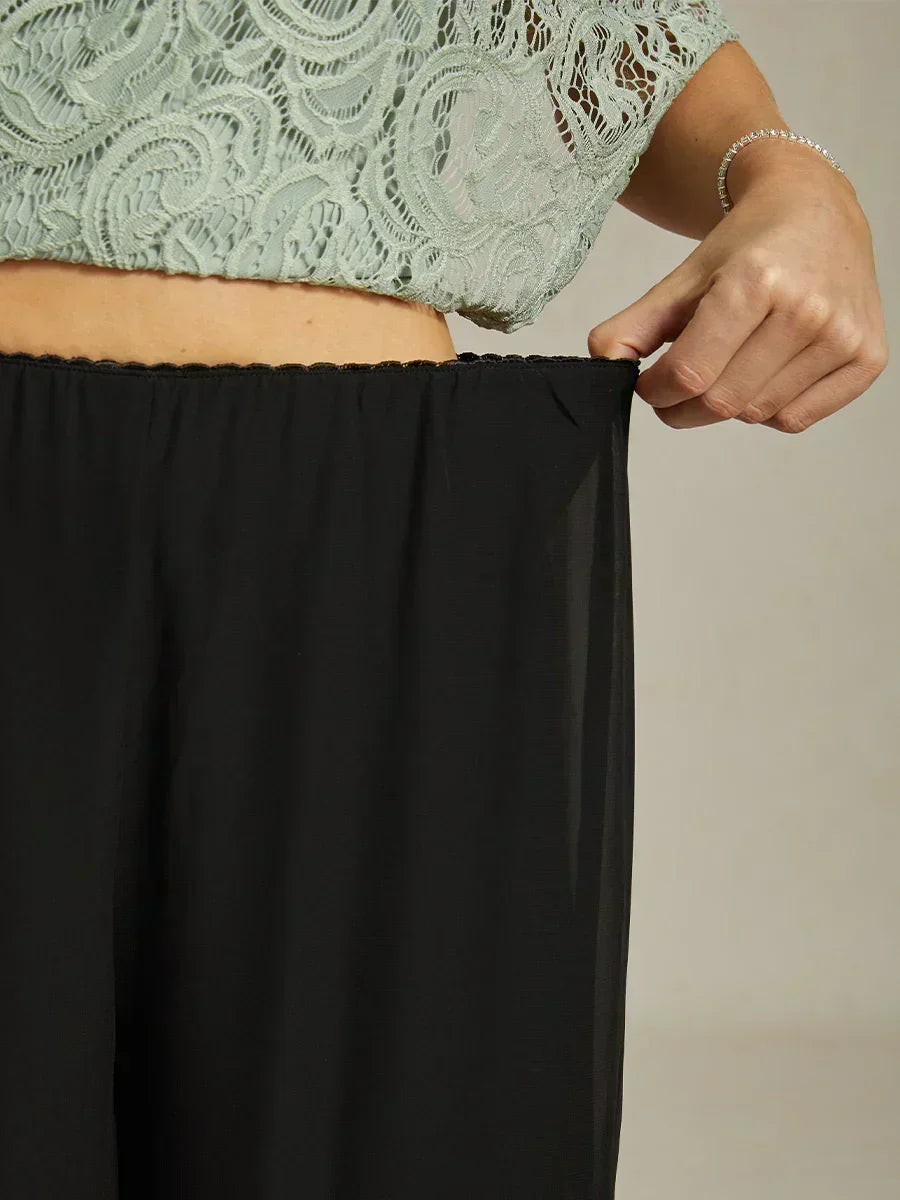 Fluressa | Pantalones de Fluidez con Dobladillo Rendido