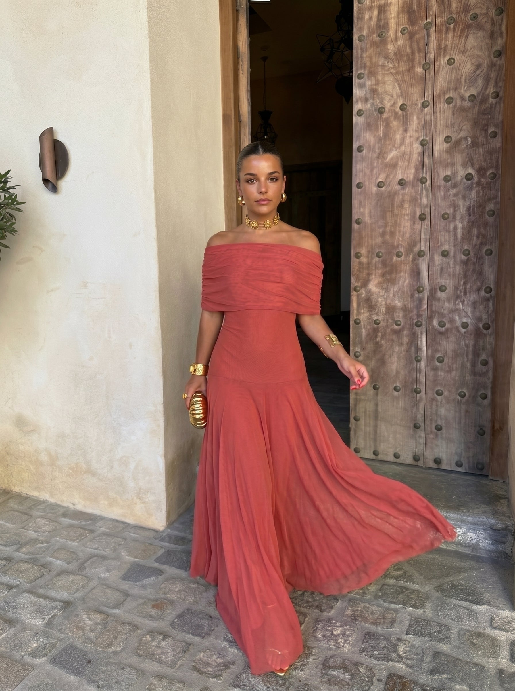 Vestido Mirelle de un solo hombro