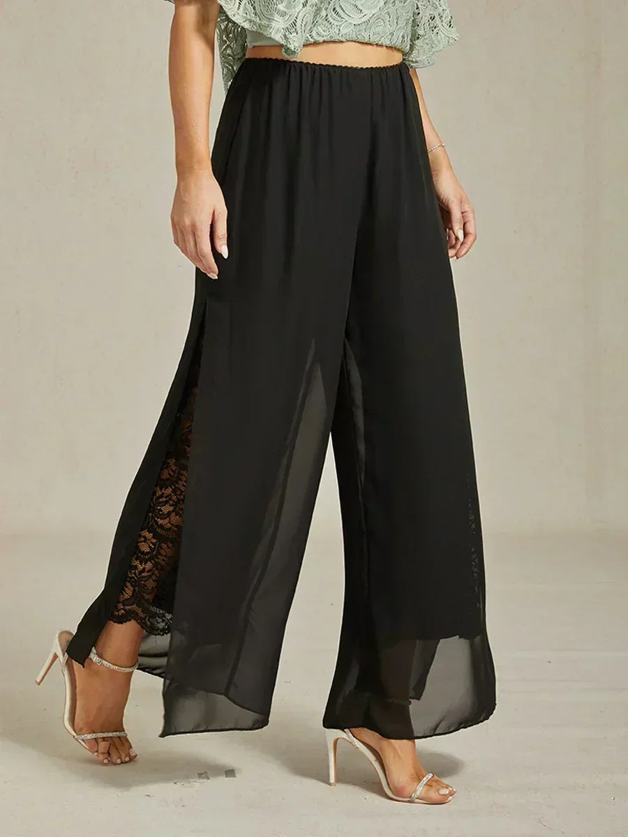 Fluressa | Pantalones de Fluidez con Dobladillo Rendido