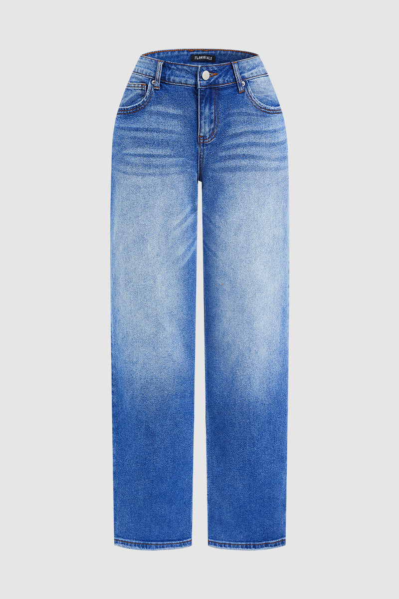 Denvara | Jeans de pierna recta de talle medio