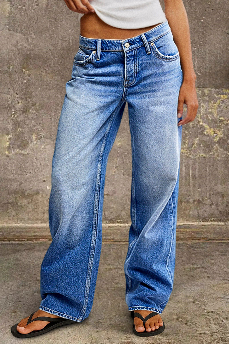 Denvara | Jeans de pierna recta de talle medio