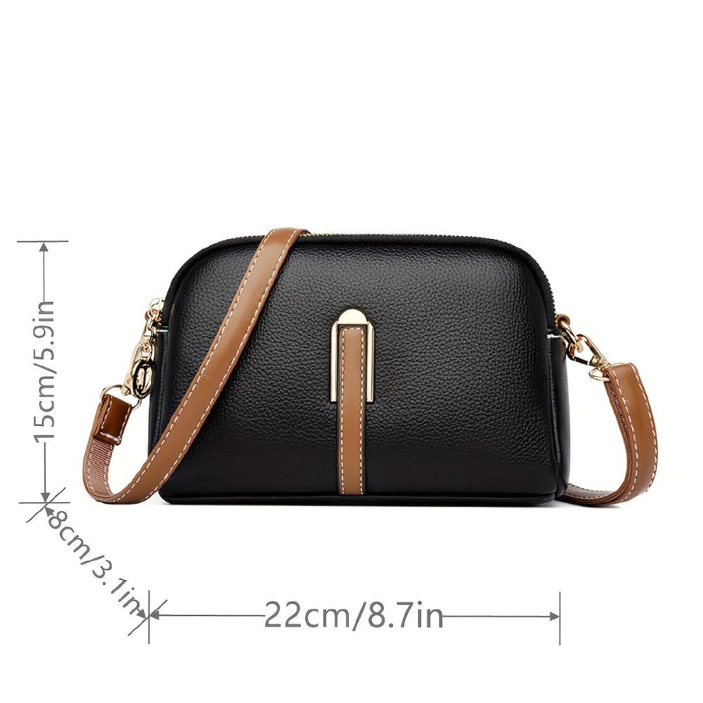 Bolso de hombro con textura "lichi" colorido Míla