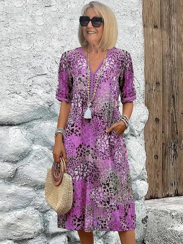 Sommerfeld | Vestido midi ligero con escote en V
