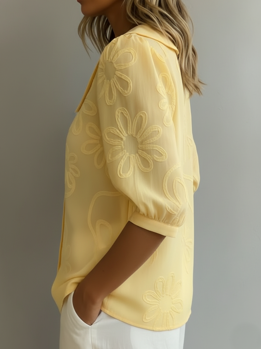 Aurélie™ — Blusa ligera floral elegancia natural