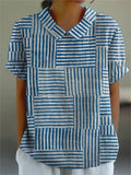 Amelia | Camisa de Parches a Rayas