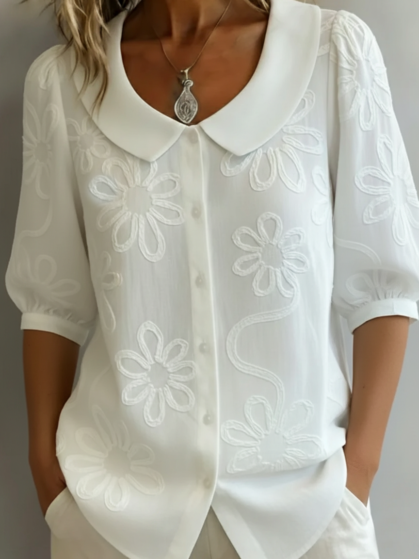 Aurélie™ — Blusa ligera floral elegancia natural
