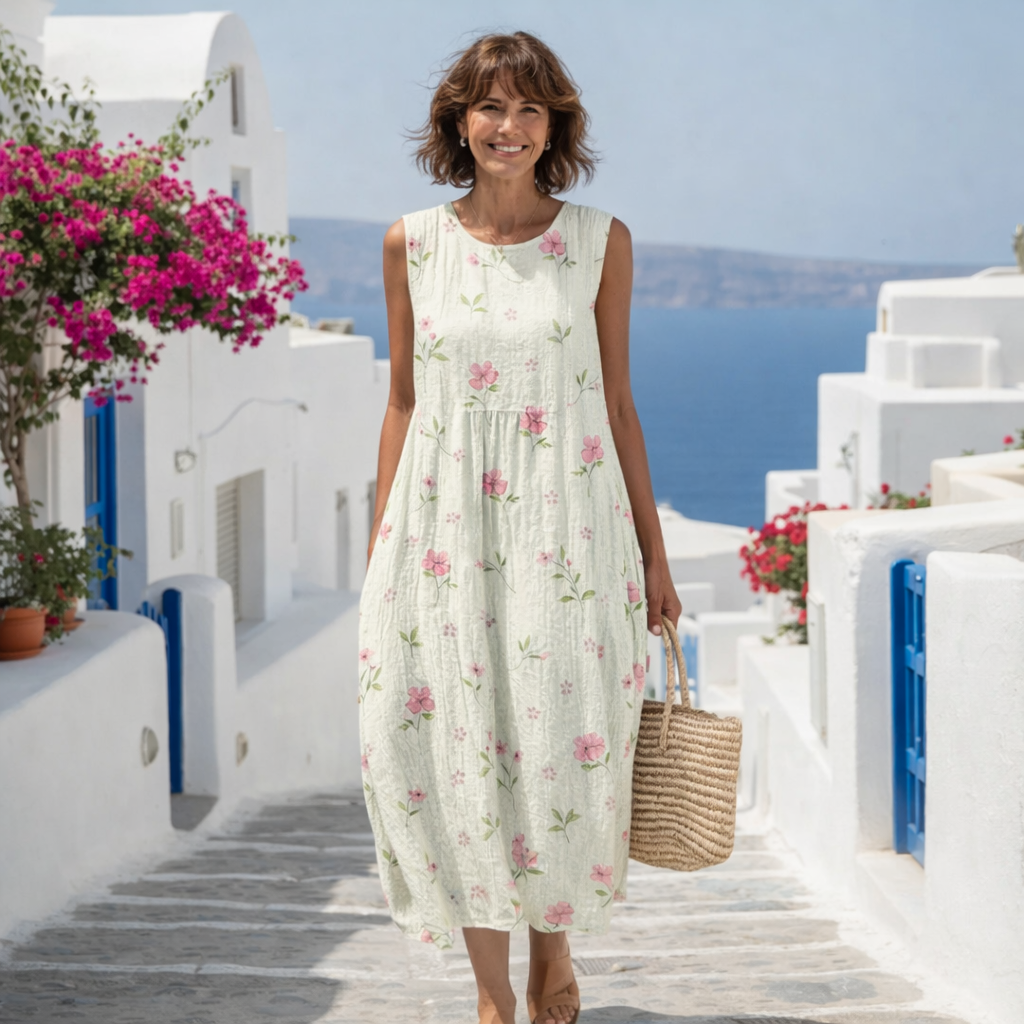 Vestido de Verano Cómodo de Estilo Italiano – Cubriente y Ligero