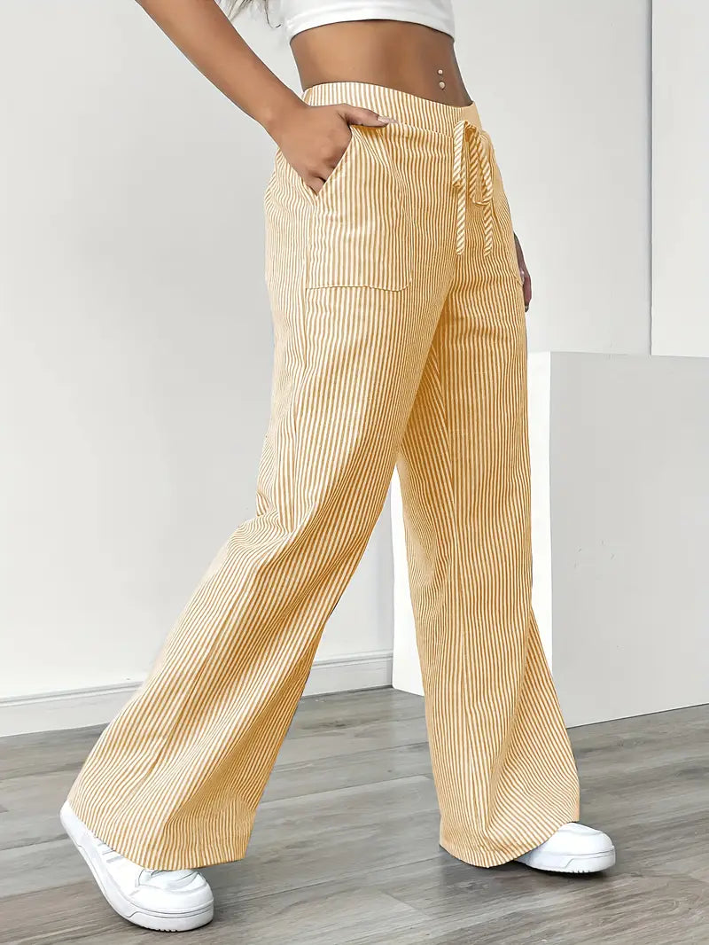Pantalones Casual Rayados Elise™