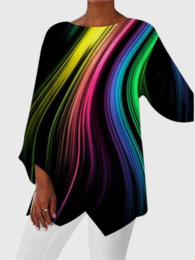 Alayah™ | Elegante Top de Cuello Redondo
