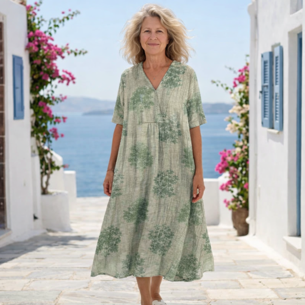 Vestido de Verano Cómodo de Estilo Italiano – Cubriente y Ligero