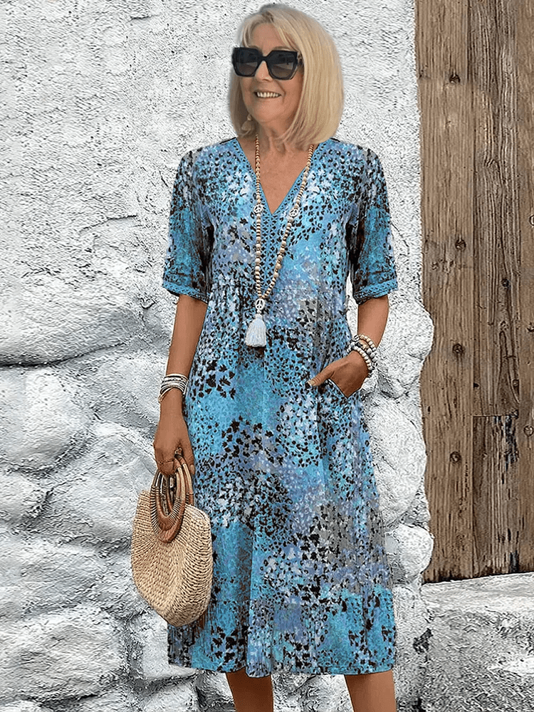 Elaisa | Elegante Vestido Midi Floral