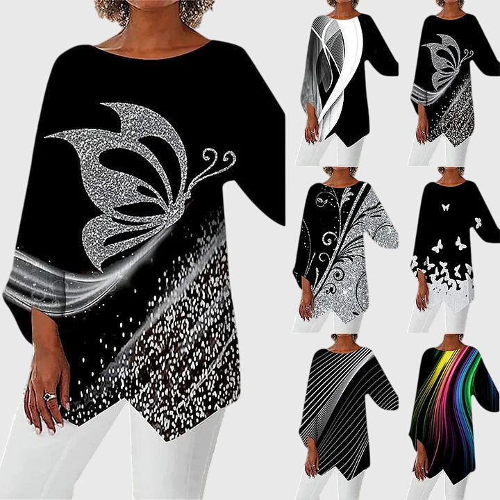 Alayah™ | Elegante Top de Cuello Redondo