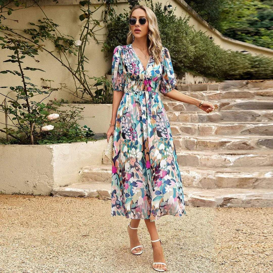 Orina™ | Vestido de Elegancia con Escote en V
