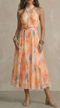 Aurora | Vestido con Cuello Halter