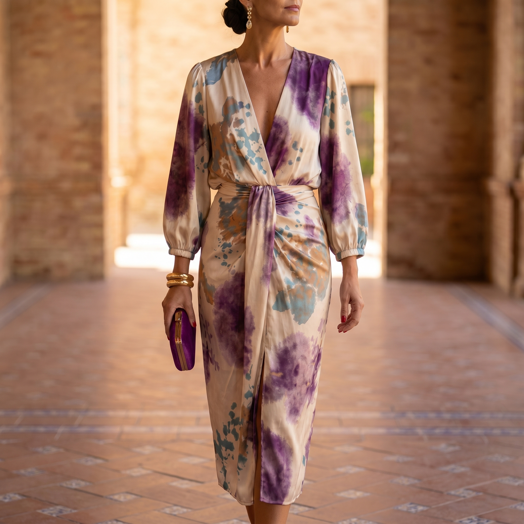 Marta | Vestido Elegante Estampado