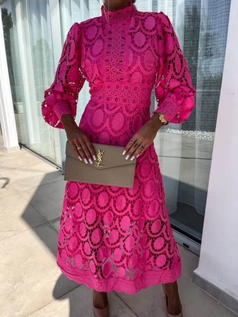 Eloah™ | Vestido Midi de Encaje Elegante