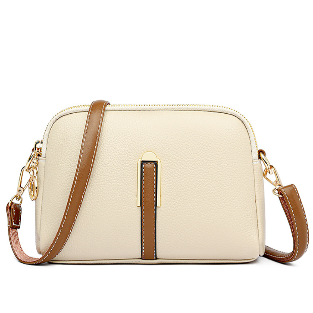 Bolso de hombro con textura "lichi" colorido Míla