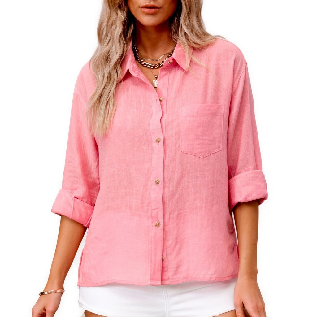 Romane™ — Blusa de algodón elegante con un estilo atemporal