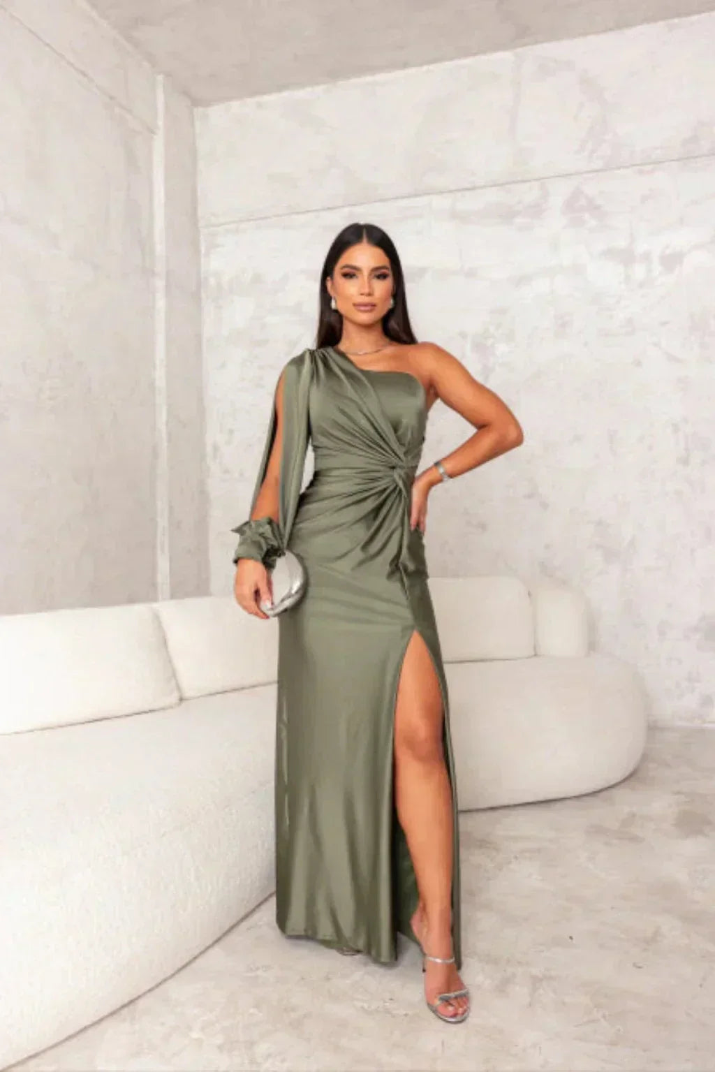 Estella™ - Vestido de Noche de Una Manga