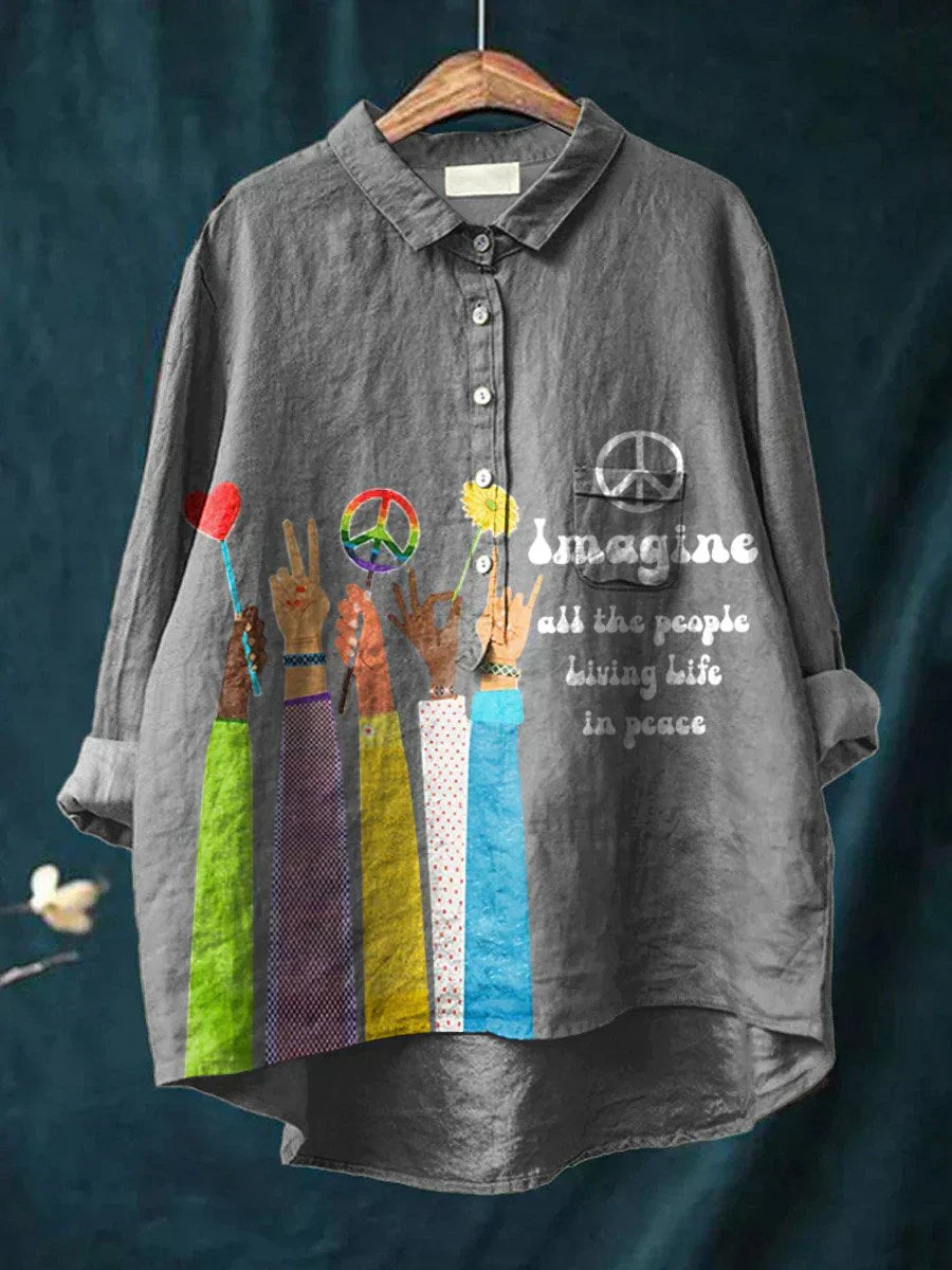 Indie | Camiseta Bohemia de Paz para Damas