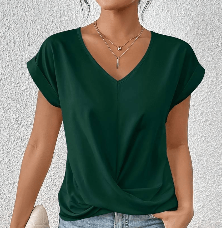 Luna | Top de escote en V con efecto reductor de abdomen