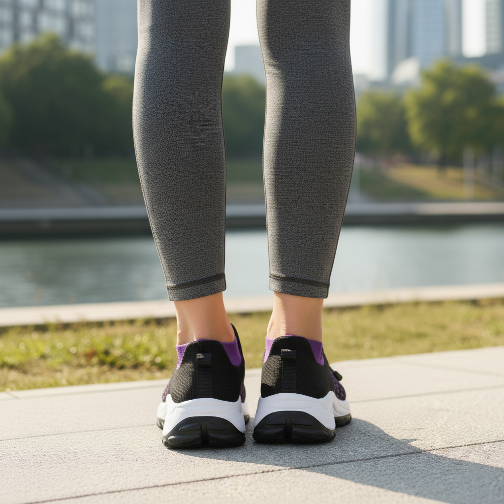 Ambulo Zapatos Ortopédicos de Tejido - Lila Negro