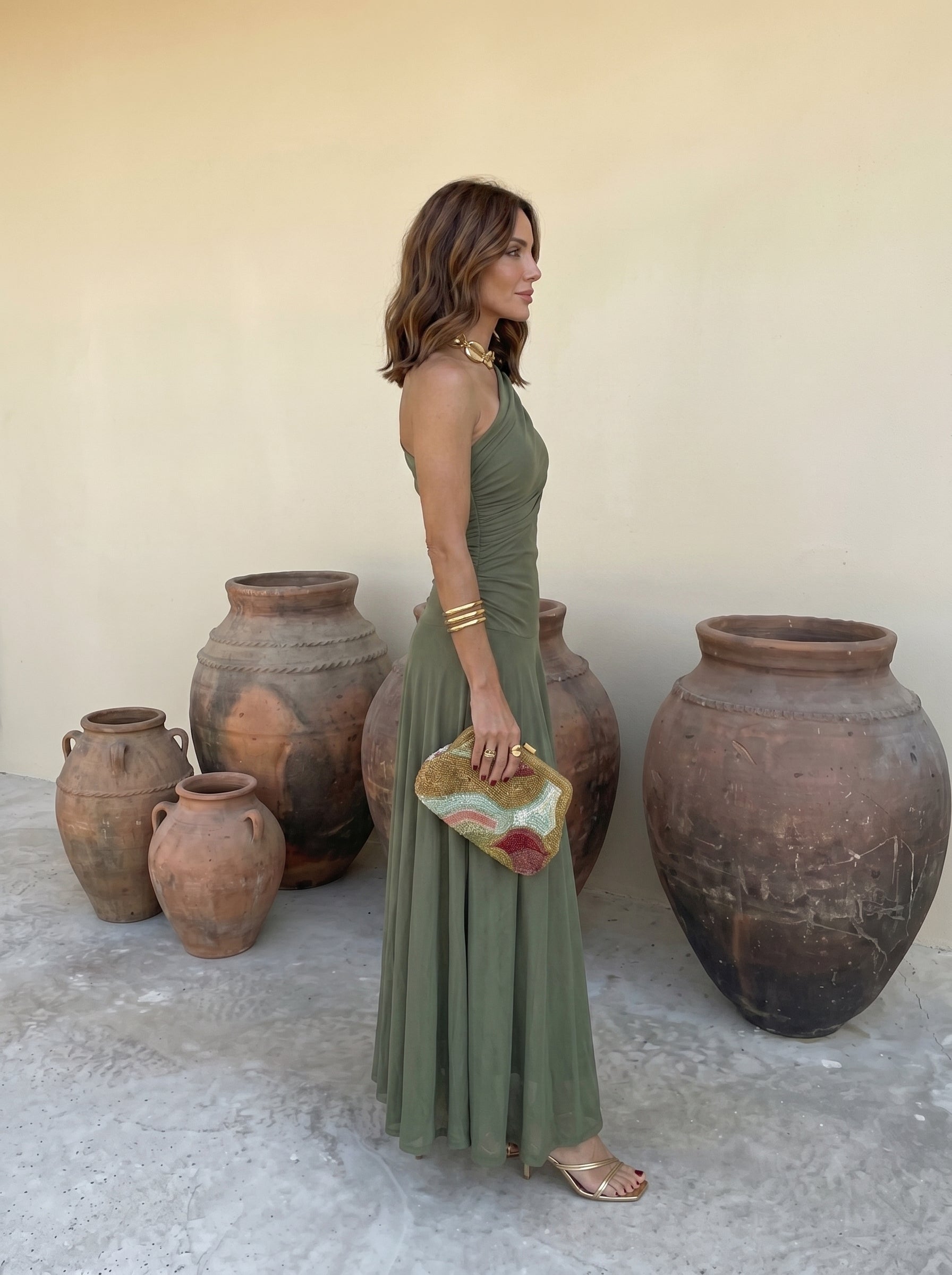 Vestido Mirelle de un solo hombro