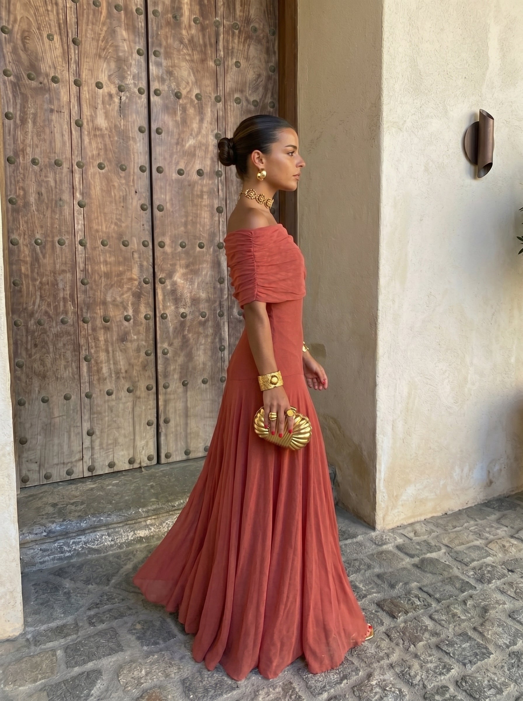 Vestido Mirelle de un solo hombro