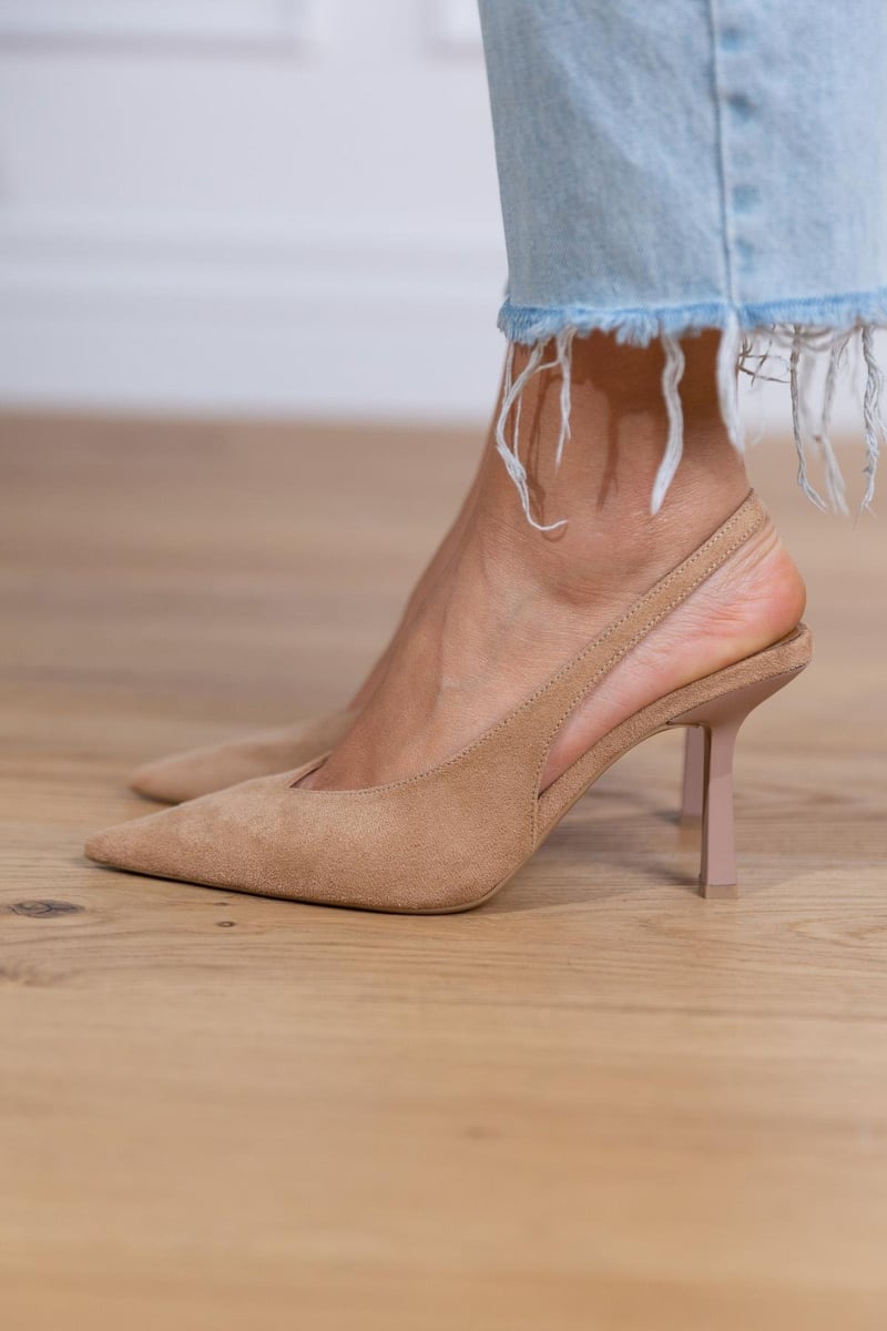 Marlena™ | Tacones Bajos Nudes