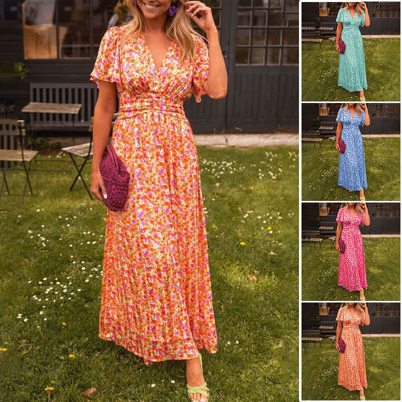Amelia™ - Vestido Largo Floral Elegante