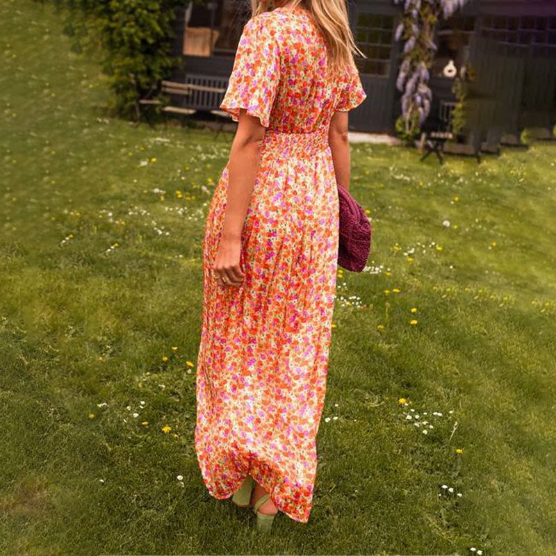 Amelia™ - Vestido Largo Floral Elegante