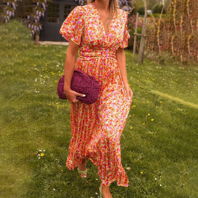 Amelia™ - Vestido Largo Floral Elegante