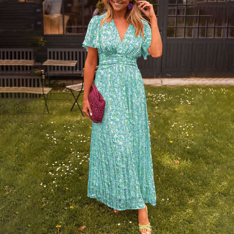 Amelia™ - Vestido Largo Floral Elegante