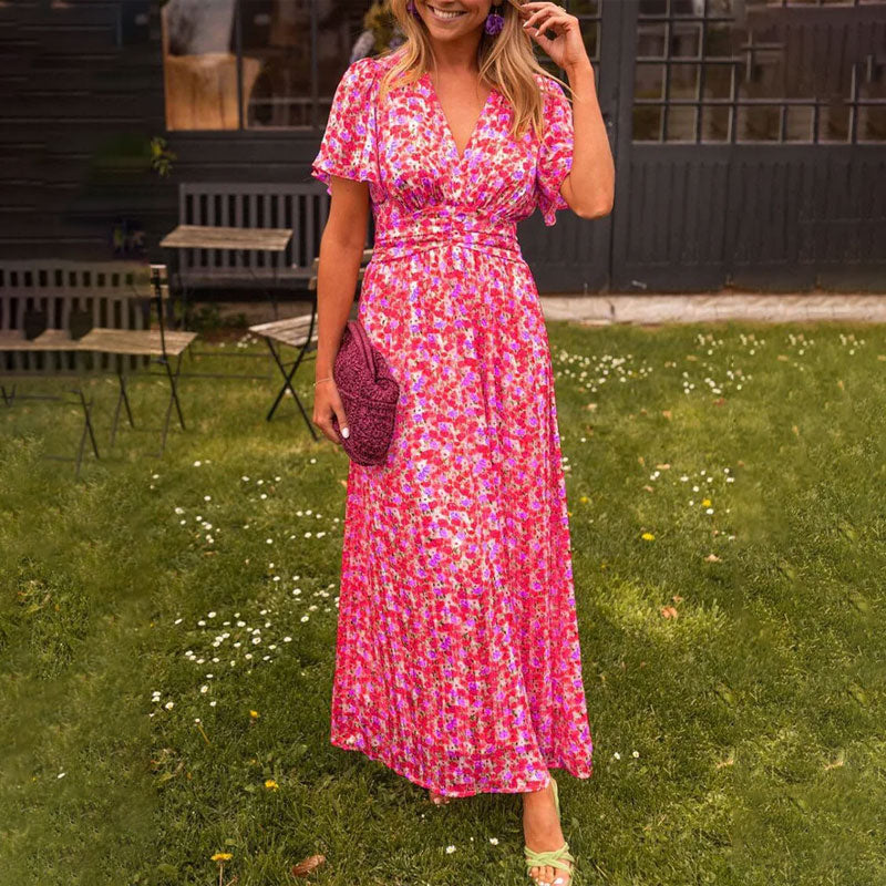 Amelia™ - Vestido Largo Floral Elegante