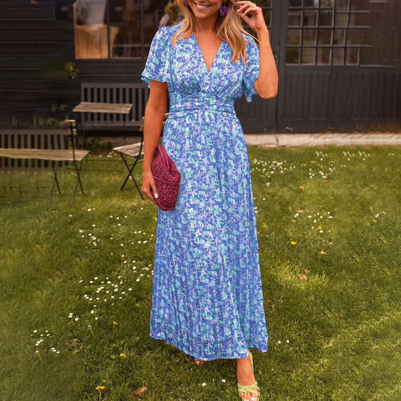 Amelia™ - Vestido Largo Floral Elegante