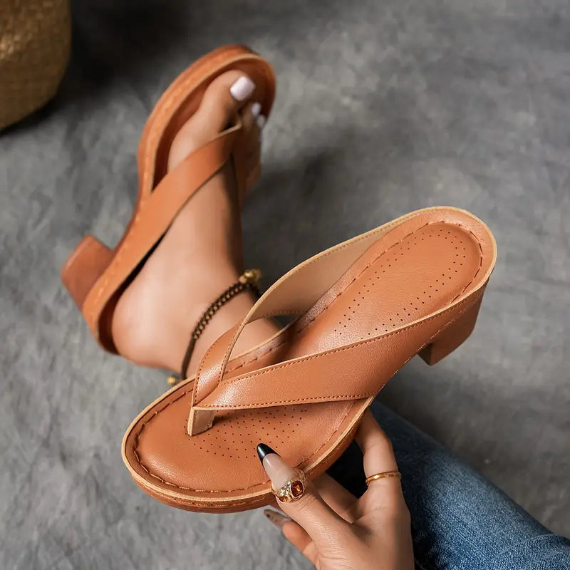 ALLEGRA | Chanclas de Tacón Alto para un Impulso Natural y Elegancia de Verano