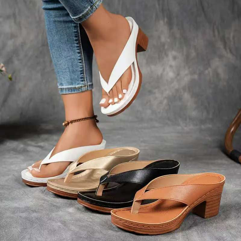 ALLEGRA | Chanclas de Tacón Alto para un Impulso Natural y Elegancia de Verano