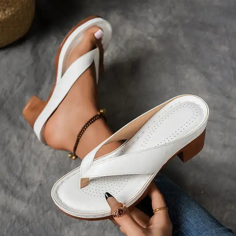 ALLEGRA | Chanclas de Tacón Alto para un Impulso Natural y Elegancia de Verano