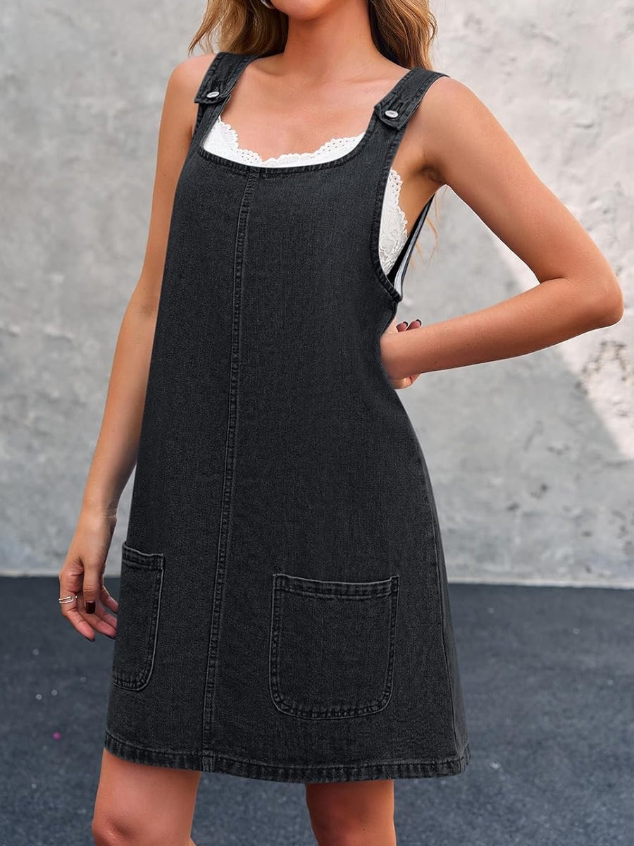 Lisa | Vestido de Tirantes de Mezclilla Casual